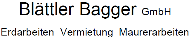 Blättler Bagger